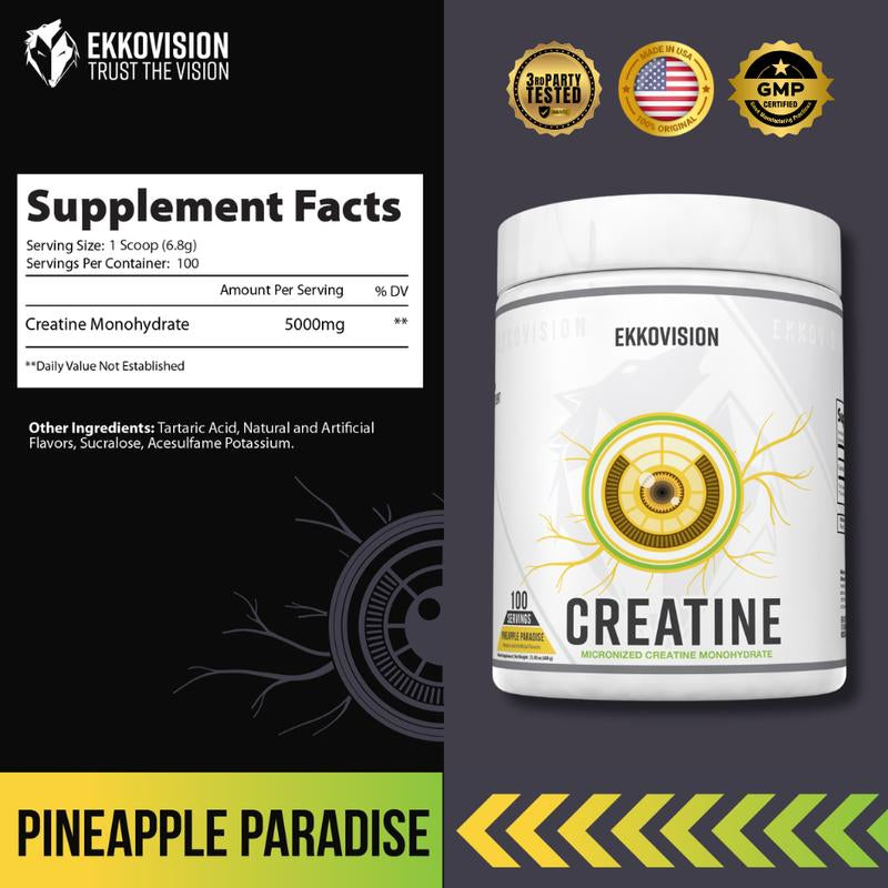 EKKO Creatine Monohydrate - 3Rd Party Tested