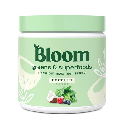 Bloom Nutrition Greens & Superfoods Powder (30 Servings) - Digestion, Gut Health, Bloating Relief, Spirulina & Chlorella with Probiotics & Antioxidants