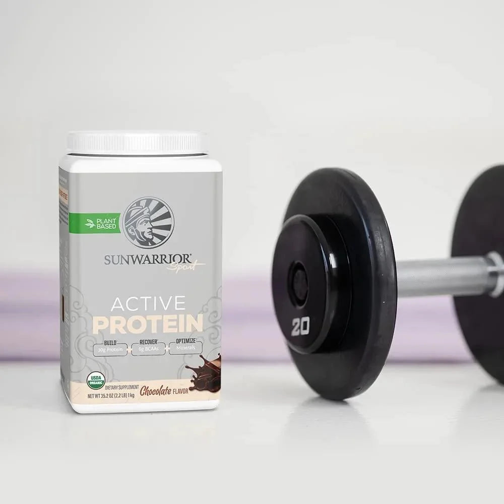 Sport Organic Active Protein, Chocolate, Vegan Protein Powder, 20 Servings