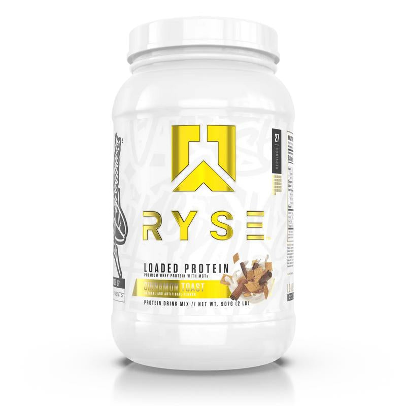 RYSE Loaded Protein Powder - 25G Whey Protein Isolate & Concentrate with Prebiotic Fiber & Mcts - Low Carb, Low Sugar, Digestive-Friendly