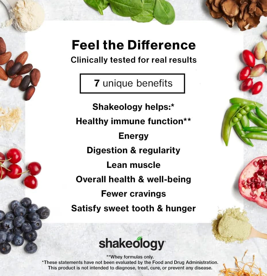 Shakeology Vegan Protein Powder - Gluten Free, Superfood Protein Shake - Helps S
