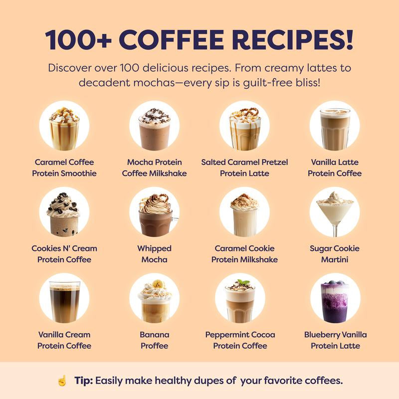 Javvy Coffee Instant Iced Protein Coffee - Premium Whey Protein & 100% Arabica Coffee - Zero Artificial Flavors & Sweeteners - Healthy Breakfast Drink Beans Beverage Natural