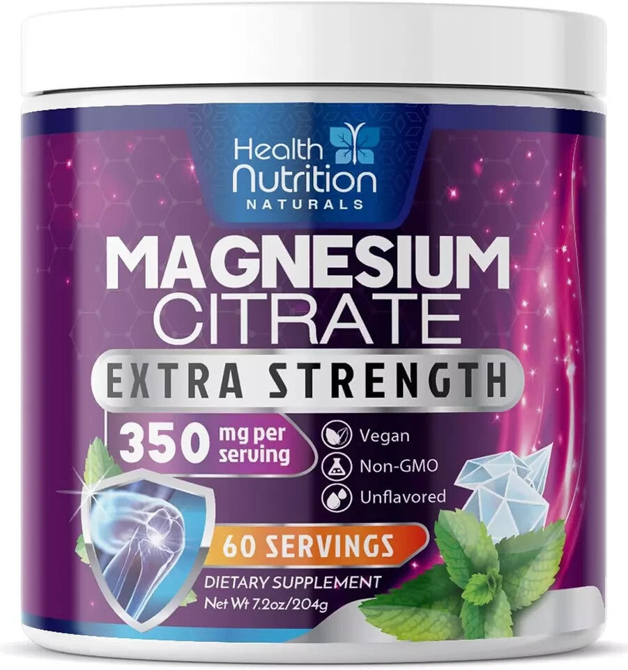 #1 Mejor Citrato De Magnesio En Polvo Puros Magnesium Citrate Powder Supplement
