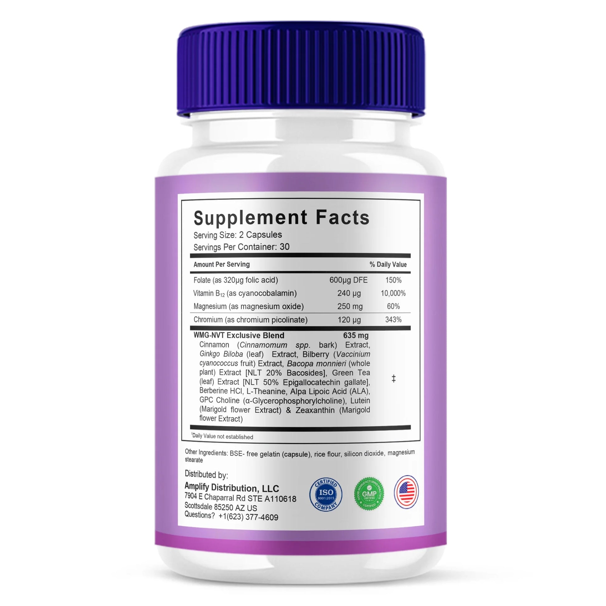 (2 Pack) Memo Master Premium Memory Support Supplement Memomaster Pills, Memo Master Multivitamin Supplement (120 Capsules)