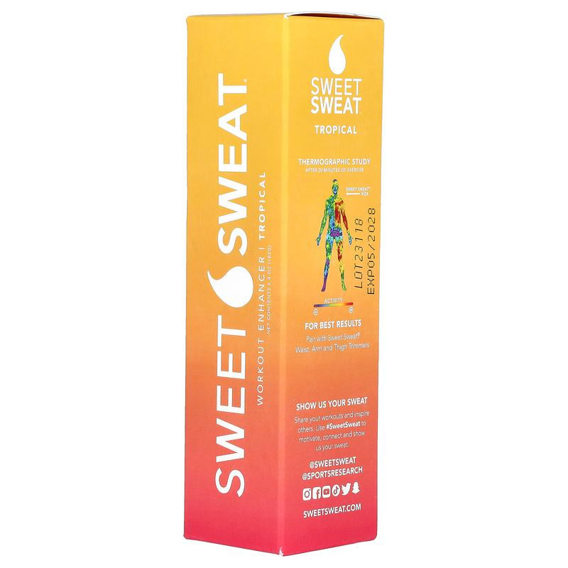 Sports Research Sweet Sweat®, Workout Enhancer, Tropical, 6.4 Oz (182 G)