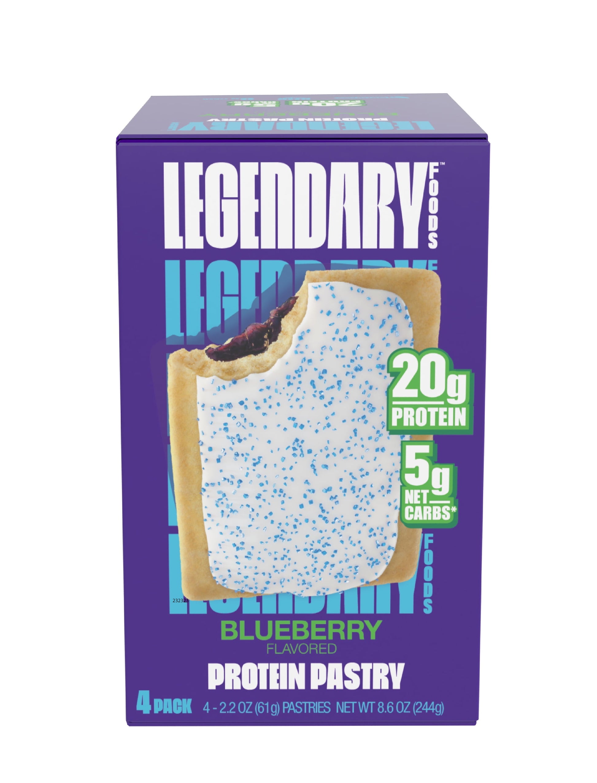Protein Pastry - Blueberry 4 Pack | Protein Snack | Gluten-Free| Keto Friendly