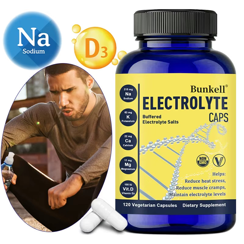 Electrolyte Capsules - for Running, Endurance Sports Nutrition, Running Supplements - Maintaining Electrolyte Levels
