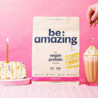 Be Amazing Vegan Protein Powder | Plant | Prebiotic Fiber | Gluten Free | Non Dairy | Low Sugar | Great Tasting | Dole Whip | Brown Sugar Oatmeal | IHOP