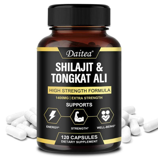 Daitea Shilajit & Tongkat Ali Supplement, Supports Energy, Endurance, Vitality, Supports Muscle Mass