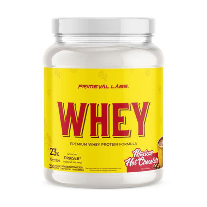 Primeval Labs Whey Protein Gourmet Flavors - High Protein 23G per Serving, Authentic Latino Flavors