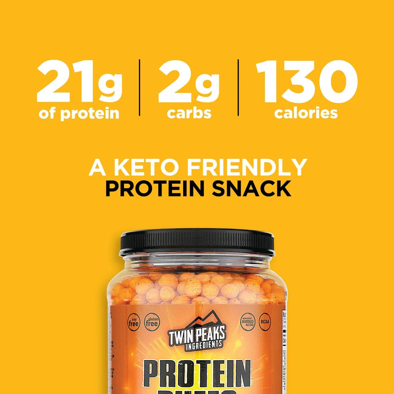 Protein Puffs, Low Carb Keto Friendly Protein Snacks, Nacho Cheese (10.6 Ounce)