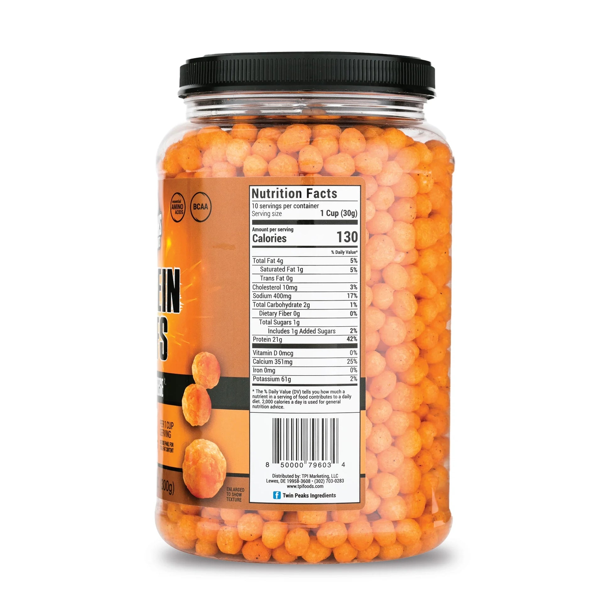 Protein Puffs, Low Carb Keto Friendly Protein Snacks, Nacho Cheese (10.6 Ounce)