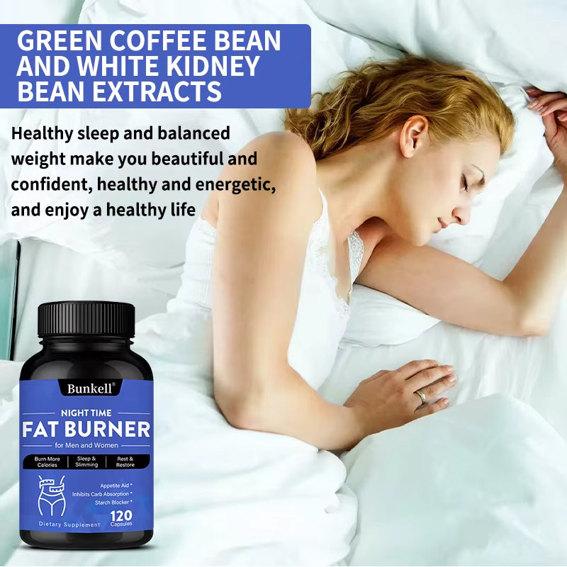 Nighttime Fat Burner - Helps Promote Metabolic Cleansing, Inhibits Fat Accumulation, and Appetite Control during Sleep