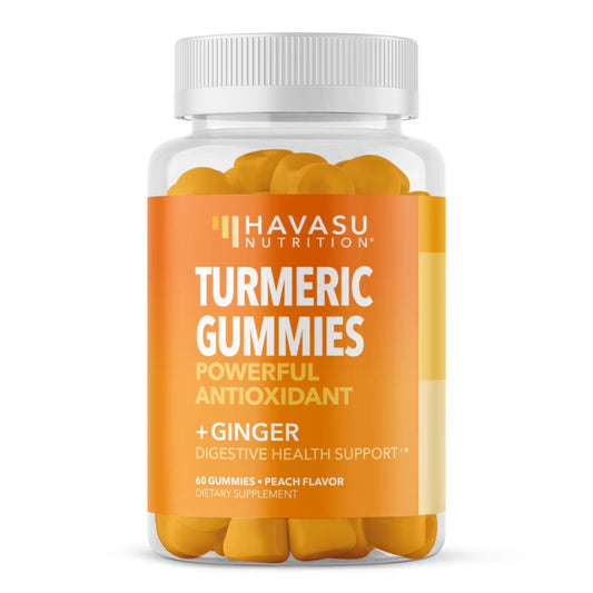 Havasu Turmeric Gummies with Ginger, Vegan 95% Curcumin Gummies for Superior Immune Defense, 60 Ct
