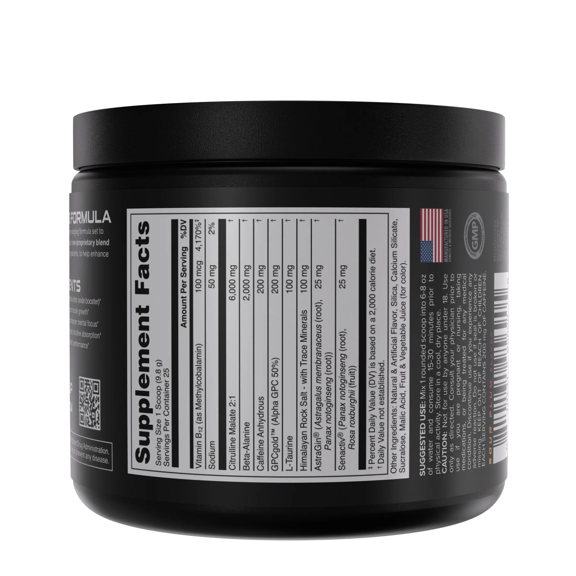 Preworkout Supplement Plum 25 Serve