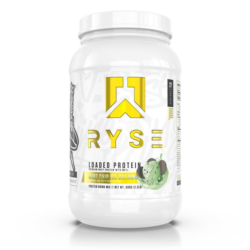 RYSE Loaded Protein Powder - 25G Whey Protein Isolate & Concentrate with Prebiotic Fiber & Mcts - Low Carb, Low Sugar, Digestive-Friendly