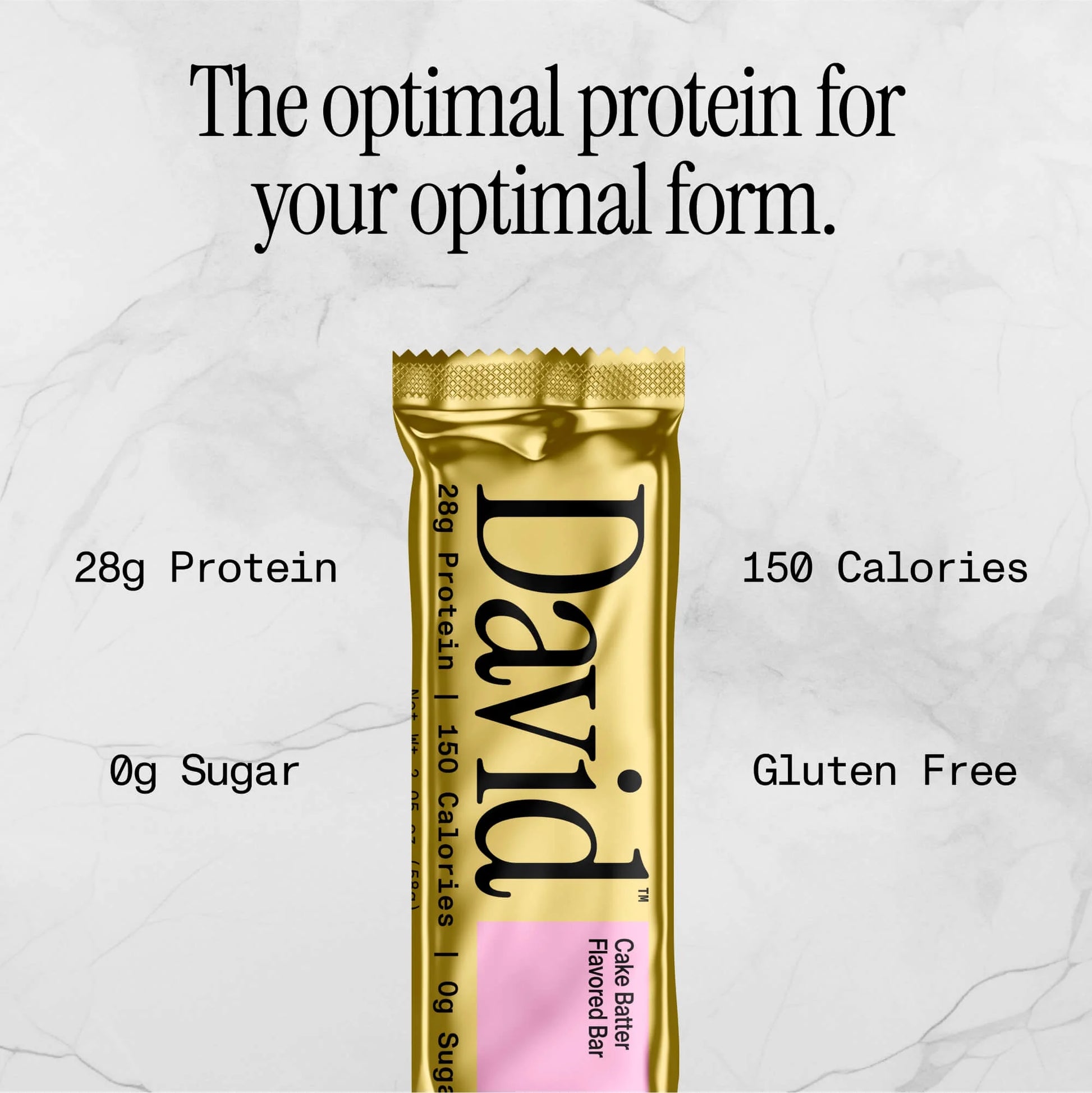 David High Protein Bars, Cake Batter - 28G Protein - 12Ct