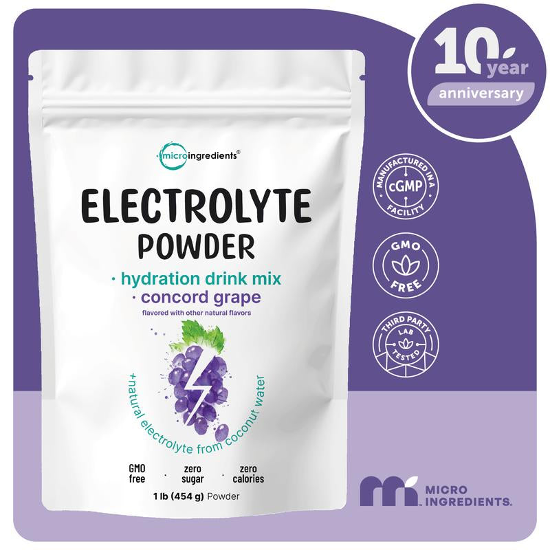 Micro Ingredients Hydration Electrolytes Powder, 1Lb