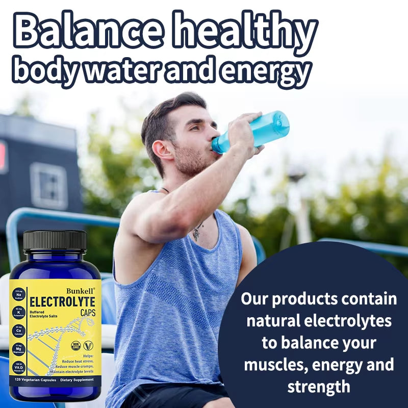 Electrolyte Capsules - for Running, Endurance Sports Nutrition, Running Supplements - Maintaining Electrolyte Levels