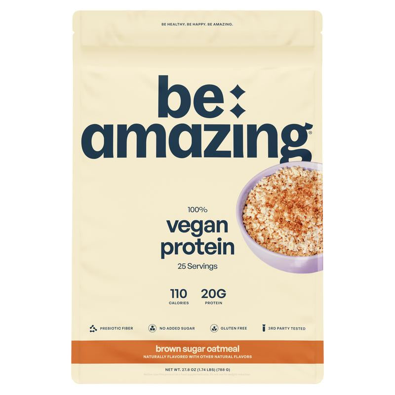 Be Amazing Vegan Protein Powder | Plant | Prebiotic Fiber | Gluten Free | Non Dairy | Low Sugar | Great Tasting | Dole Whip | Brown Sugar Oatmeal | IHOP