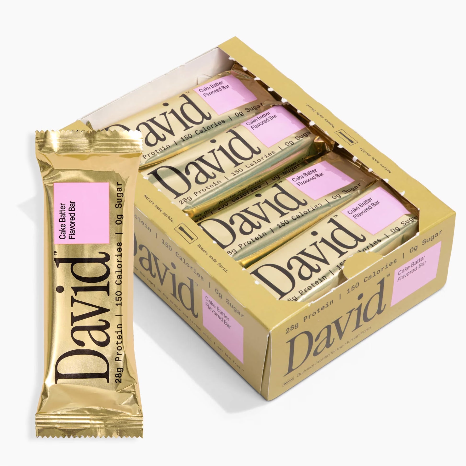 David High Protein Bars, Cake Batter - 28G Protein - 12Ct