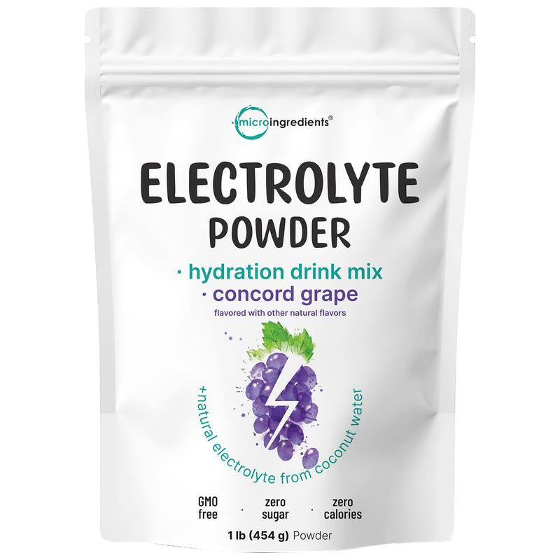 Micro Ingredients Hydration Electrolytes Powder, 1Lb