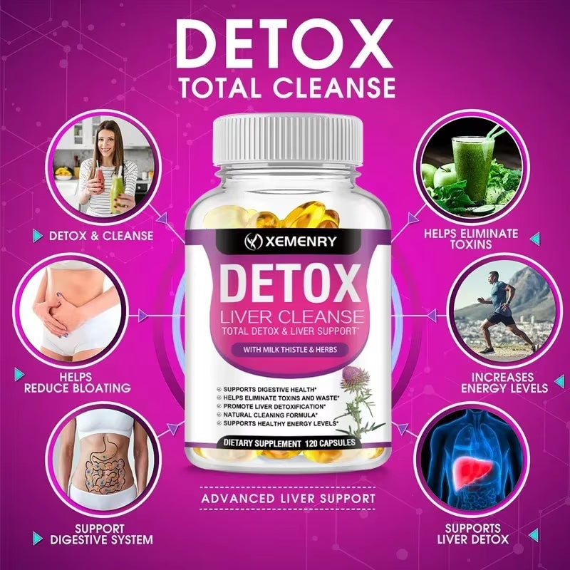 Liver Cleanse Detox - Liver Support Supplements to Enhance Liver Health and Support Gut Health