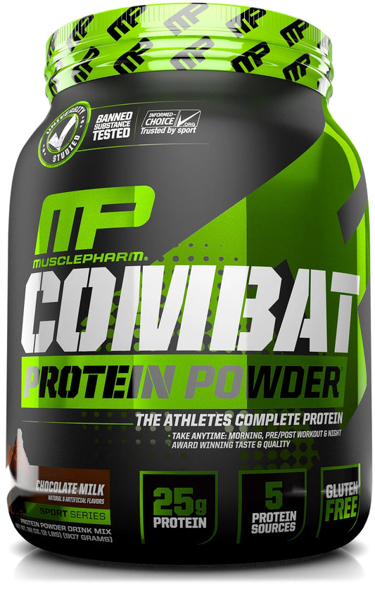 Combat Protein Powder, Chocolate Milk, 25G Protein, 2 Lb