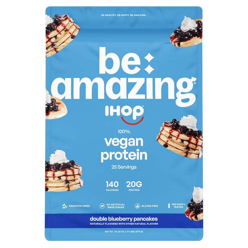 Be Amazing Vegan Protein Powder | Plant | Prebiotic Fiber | Gluten Free | Non Dairy | Low Sugar | Great Tasting | Dole Whip | Brown Sugar Oatmeal | IHOP