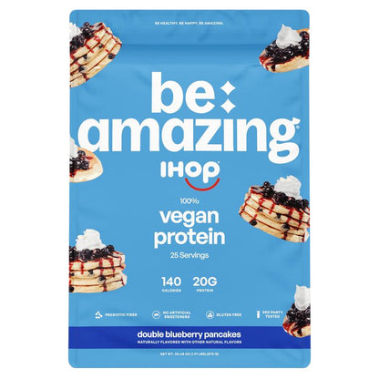 Be Amazing Vegan Protein Powder | Plant | Prebiotic Fiber | Gluten Free | Non Dairy | Low Sugar | Great Tasting | Dole Whip | Brown Sugar Oatmeal | IHOP