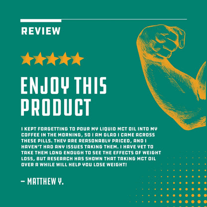 C8 MCT Coconut Oil Softgels - Potent Non GMO Gluten Free Keto Supplements with Caprylic Acid Coconut Oil for Body Sculpting Sustainable Energy Support and Brain Health