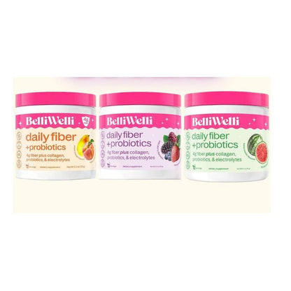 Special 3 Tub Bundle- Belliwelli Daily Fiber + Probiotics + Collagen Healthcare Fitness