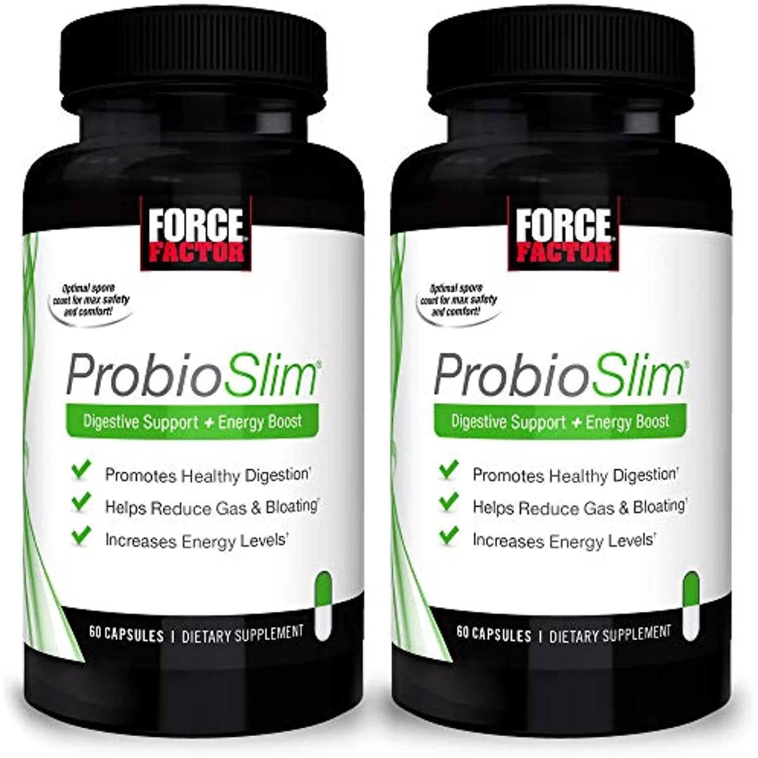 Probioslim Probiotic Supplement for Women and Men with Probiotics and Green Tea Extract, Reduce Gas