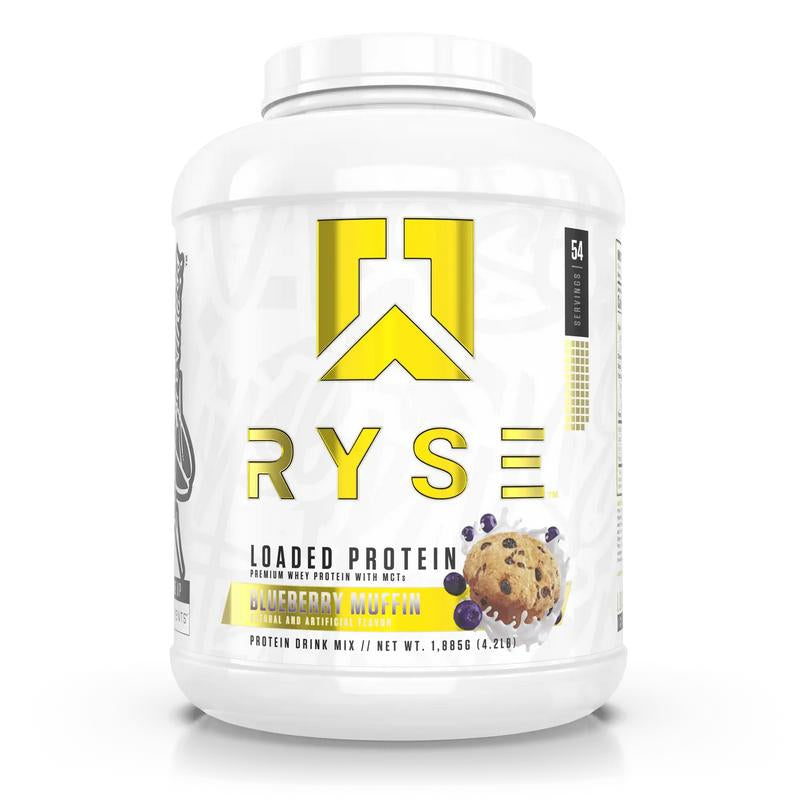 RYSE Loaded Protein Powder - 25G Whey Protein Isolate & Concentrate with Prebiotic Fiber & Mcts - Low Carb, Low Sugar, Digestive-Friendly