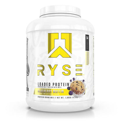 RYSE Loaded Protein Powder - 25G Whey Protein Isolate & Concentrate with Prebiotic Fiber & Mcts - Low Carb, Low Sugar, Digestive-Friendly