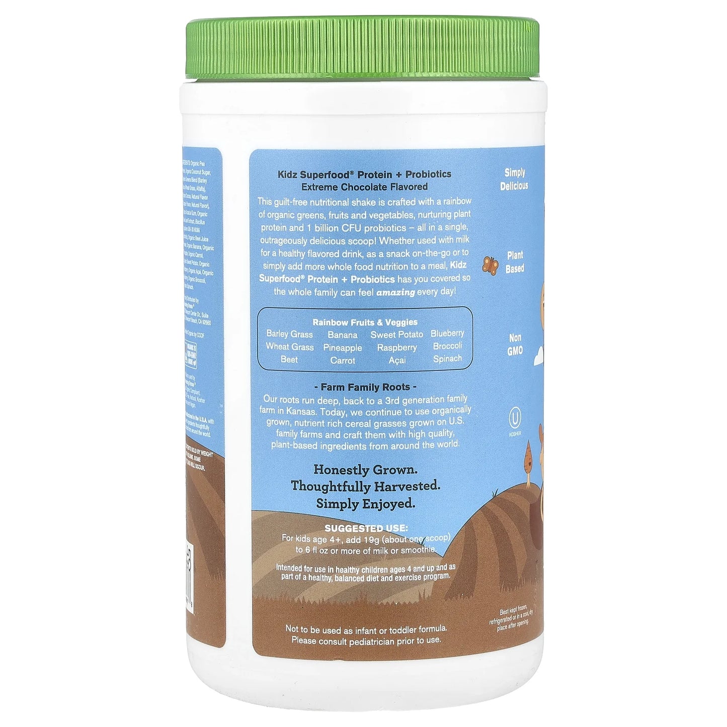 Kidz Protein and Probiotics Shake Mix, Extreme Chocolate, 15 Servings