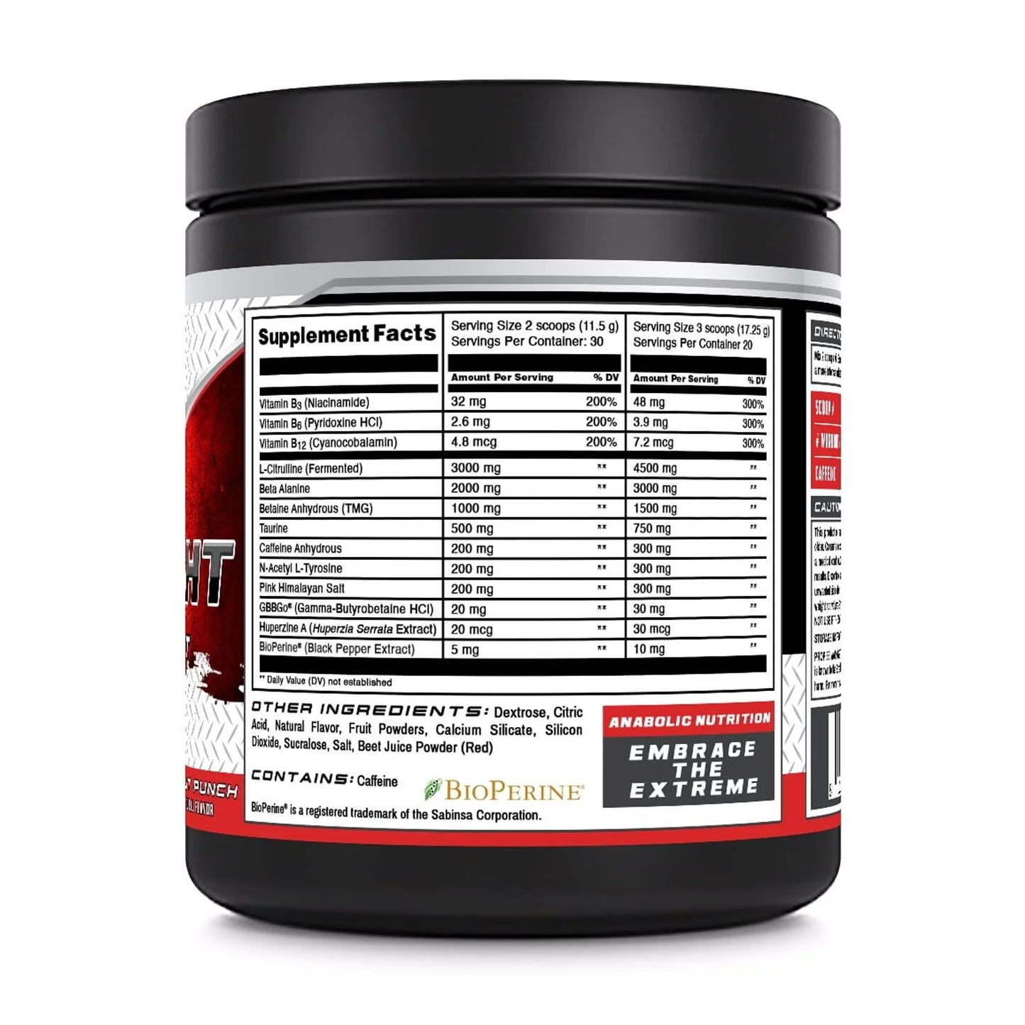 Onslaught Pre-Workout Grape 345 Grams Powder Fruit Punch Flavor Supplement | 30 Servings | Pre Workout Supplement | Made in USA