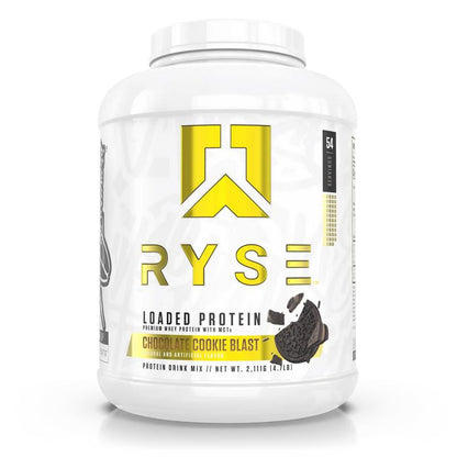 RYSE Loaded Protein Powder - 25G Whey Protein Isolate & Concentrate with Prebiotic Fiber & Mcts - Low Carb, Low Sugar, Digestive-Friendly