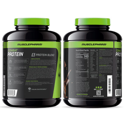 Combat Protein Powder, Chocolate Milk, 25G Protein, 4Lb, 64Oz