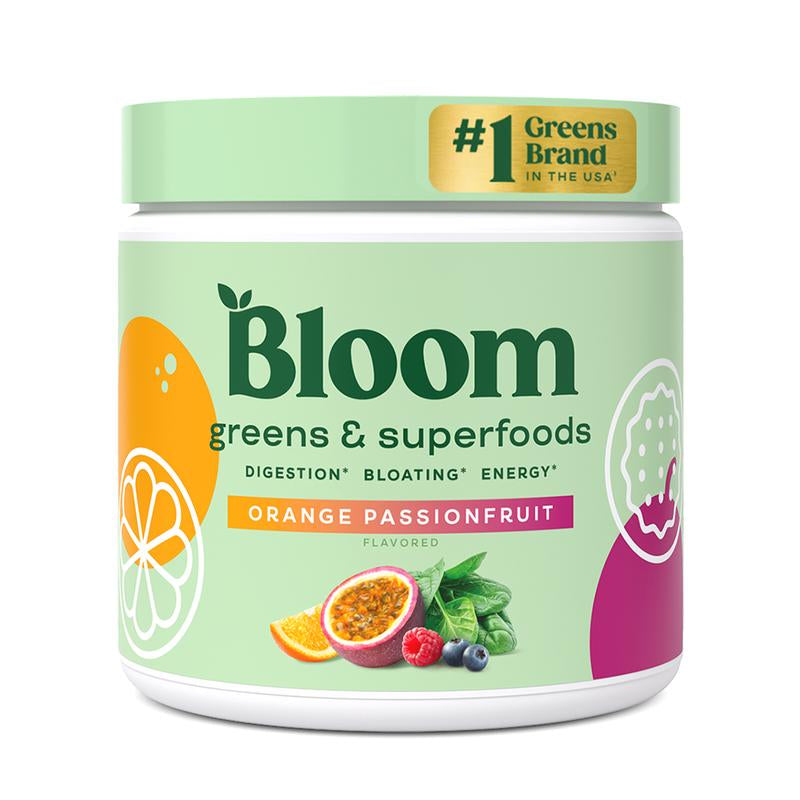 Bloom Nutrition Greens & Superfoods Powder (30 Servings) - Digestion, Gut Health, Bloating Relief, Spirulina & Chlorella with Probiotics & Antioxidants