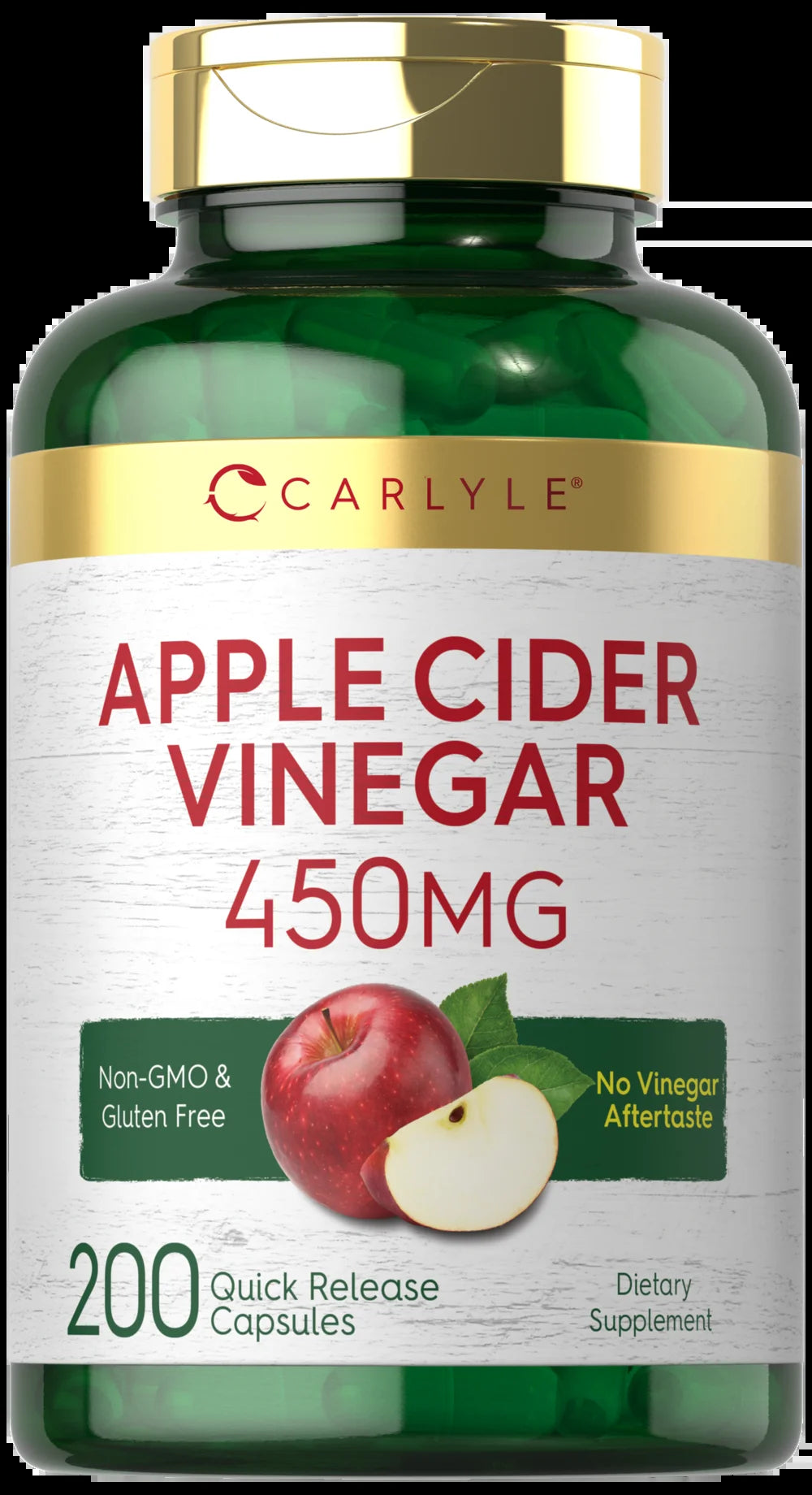 Apple Cider Vinegar Pills | 450Mg | 200 Capsules | Non-Gmo, Gluten Free Supplement | by
