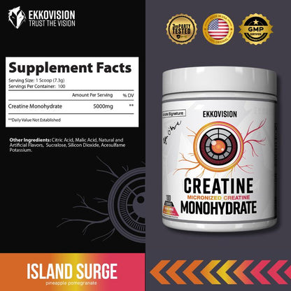 EKKO Creatine Monohydrate - 3Rd Party Tested