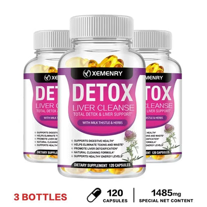 Liver Cleanse Detox - Liver Support Supplements to Enhance Liver Health and Support Gut Health