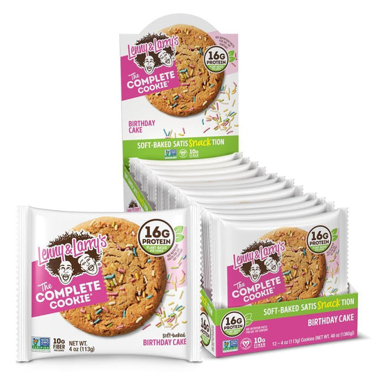 Vegan Protein Cookies 12 Pack Soft Baked 16G Protein 10G Fiber 4Oz Each