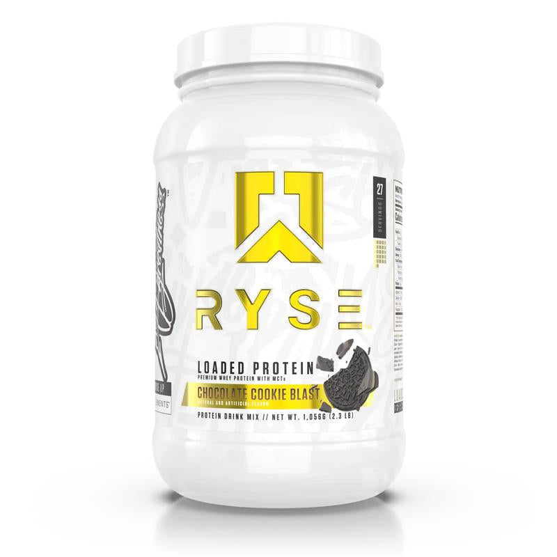 RYSE Loaded Protein Powder - 25G Whey Protein Isolate & Concentrate with Prebiotic Fiber & Mcts - Low Carb, Low Sugar, Digestive-Friendly