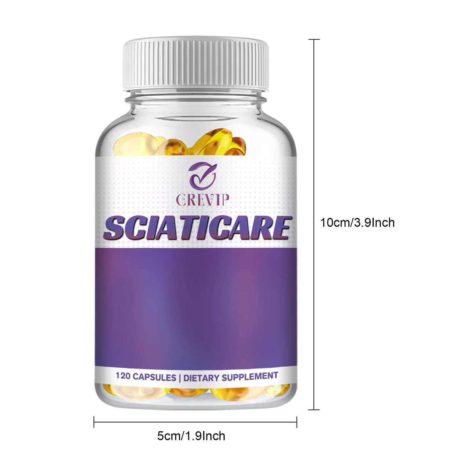 Sciaticare - with R-Alpha Lipoic Acid, Magnesium, Acetyl L-Carnitine HCL, Benfotiamine and Ginger Root- 120 Capsules