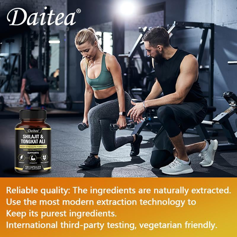 Daitea Shilajit & Tongkat Ali Supplement, Supports Energy, Endurance, Vitality, Supports Muscle Mass