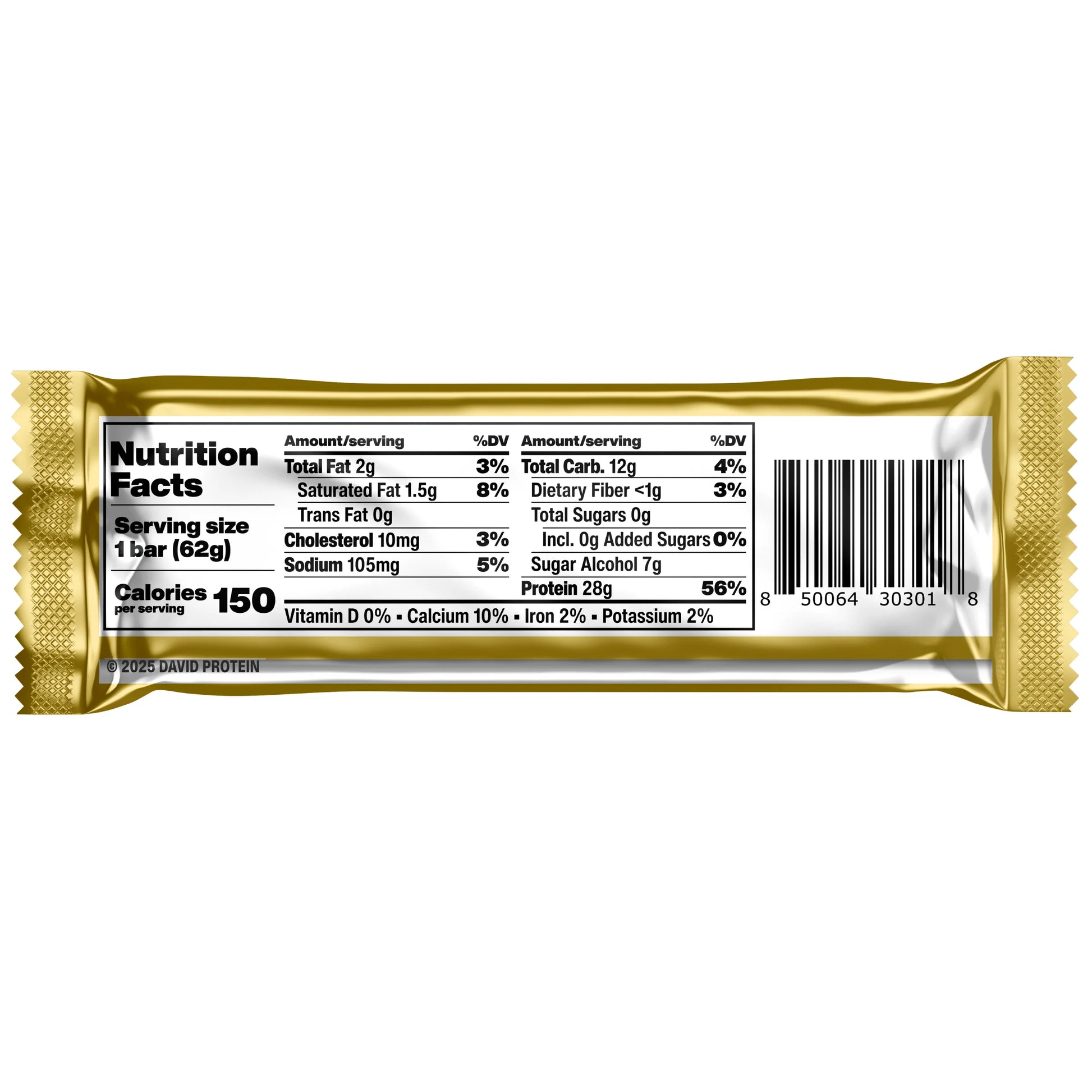 David High Protein Bars, Cake Batter - 28G Protein - 12Ct