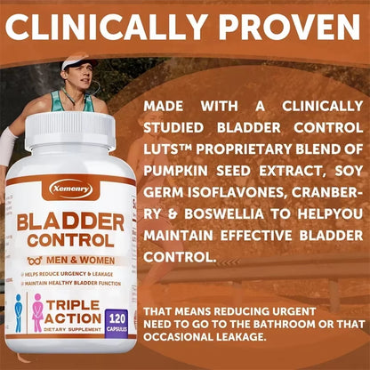 Bladder Control Supplement - Reduce Urinary Frequency and Urgency, Improve Urination Supplement - 120 Capsules