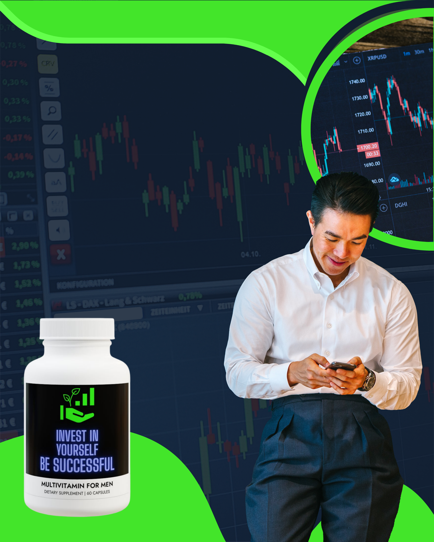 Multivitamin for Men Supplement (60 Capsules)